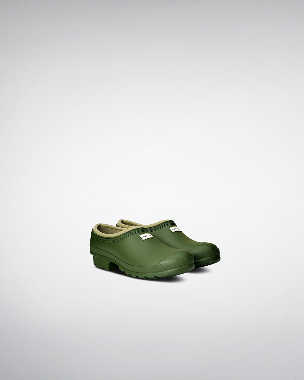 Hunter Hombre Gardener - Zuecos Verde - 962-IWDTZH